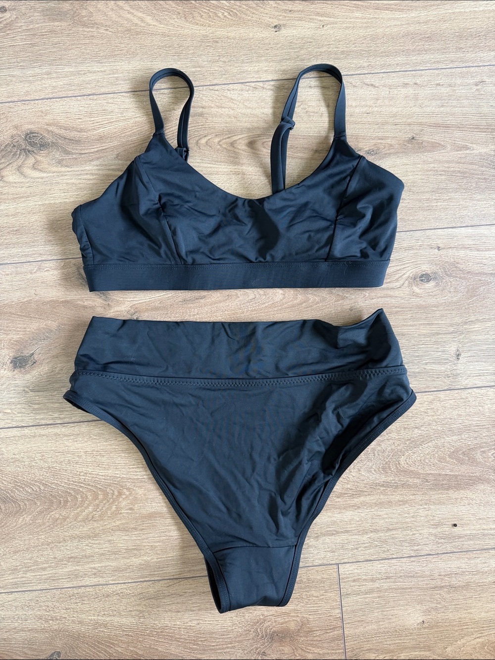 Knix Women’s Black High-Waist Bikini Set